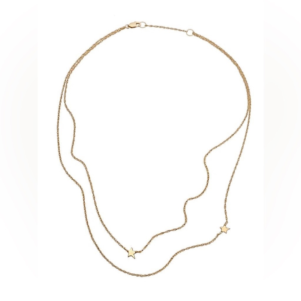 Jennifer Zeuner Star Double Necklace and Baublebar Hera bracelet bundle